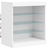 VidaXL Dressoir met LED-verlichting 60,5x37x67 cm wit