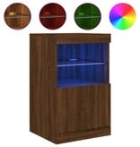 VidaXL Dressoir met LED-verlichting 41x37x67 cm bruin eikenkleur