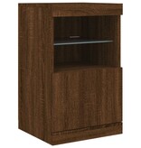 VidaXL Dressoir met LED-verlichting 41x37x67 cm bruin eikenkleur