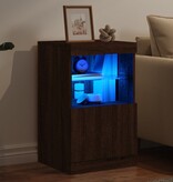 VidaXL Dressoir met LED-verlichting 41x37x67 cm bruin eikenkleur