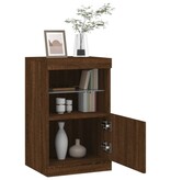 VidaXL Dressoir met LED-verlichting 41x37x67 cm bruin eikenkleur