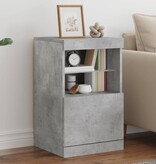 VidaXL Dressoir met LED-verlichting 41x37x67 cm betongrijs