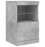 VidaXL Dressoir met LED-verlichting 41x37x67 cm betongrijs