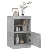 VidaXL Dressoir met LED-verlichting 41x37x67 cm betongrijs