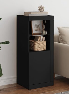 VidaXL Dressoir met LED-verlichting 41x37x100 cm zwart