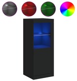 VidaXL Dressoir met LED-verlichting 41x37x100 cm zwart
