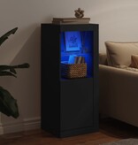 VidaXL Dressoir met LED-verlichting 41x37x100 cm zwart