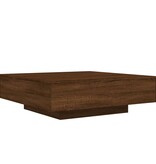 VidaXL Salontafel 100x100x31 cm bewerkt hout bruin eikenkleur