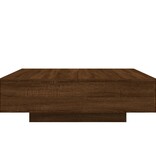 VidaXL Salontafel 100x100x31 cm bewerkt hout bruin eikenkleur