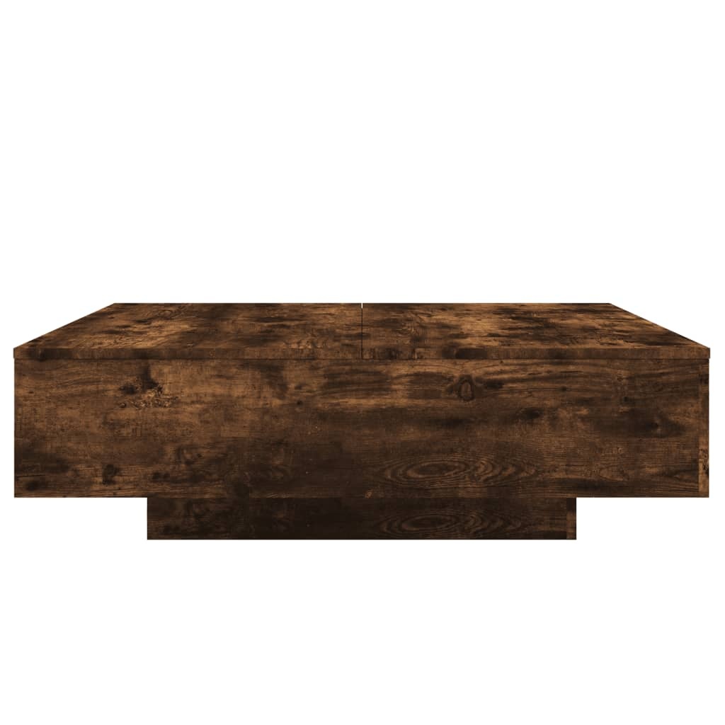 VidaXL Salontafel 100x100x31 cm bewerkt hout gerookt eikenkleurig