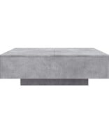 VidaXL Salontafel 100x100x31 cm bewerkt hout betongrijs