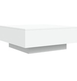 VidaXL Salontafel met LED-verlichting 80x80x31 cm wit