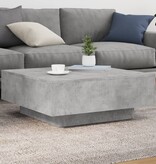 VidaXL Salontafel 80x80x31 cm spaanplaat betongrijs