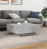 VidaXL Salontafel 80x80x31 cm spaanplaat betongrijs