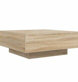 VidaXL Salontafel 80x80x31 cm spaanplaat sonoma eikenkleurig