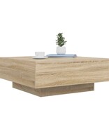VidaXL Salontafel 80x80x31 cm spaanplaat sonoma eikenkleurig