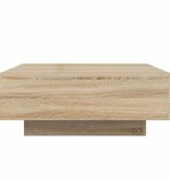 VidaXL Salontafel 80x80x31 cm spaanplaat sonoma eikenkleurig