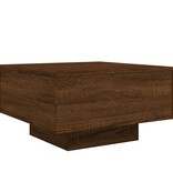 VidaXL Salontafel 55x55x31 cm bewerkt hout bruin eikenkleur