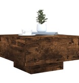 VidaXL Salontafel 55x55x31 cm bewerkt hout gerookt eikenkleurig