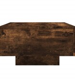 VidaXL Salontafel 55x55x31 cm bewerkt hout gerookt eikenkleurig