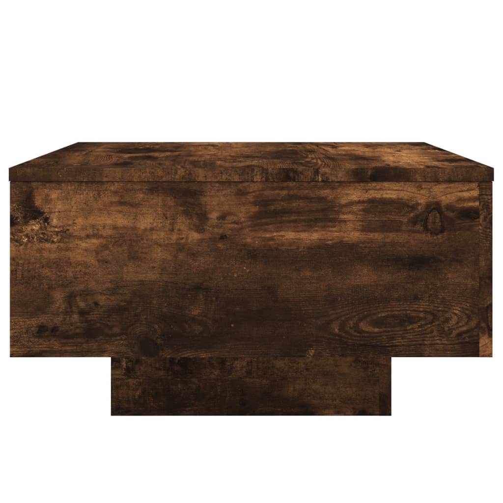 VidaXL Salontafel 55x55x31 cm bewerkt hout gerookt eikenkleurig