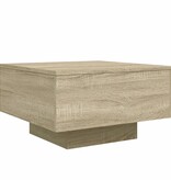 VidaXL Salontafel 55x55x31 cm bewerkt hout sonoma eikenkleurig