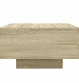 VidaXL Salontafel 55x55x31 cm bewerkt hout sonoma eikenkleurig