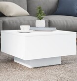 VidaXL Salontafel 55x55x31 cm bewerkt hout wit