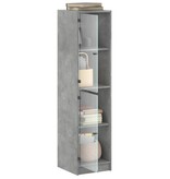 VidaXL Hoge kast met glazen deuren 35x37x142 cm betongrijs