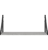 VidaXL Wandschappen 2 st 60x25x25,5 cm bewerkt hout grijs sonoma eiken