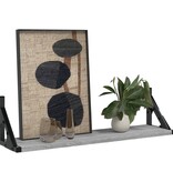 VidaXL Wandschappen 2 st 60x15x15,5 cm grijs sonoma eikenkleurig