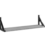 VidaXL Wandschappen 2 st 60x15x15,5 cm grijs sonoma eikenkleurig