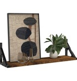 VidaXL Wandschappen 2 st 60x15x15,5 cm gerookt eikenkleurig