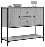 VidaXL Dressoir 100x36x85 cm bewerkt hout grijs sonoma
