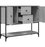 VidaXL Dressoir 100x36x85 cm bewerkt hout grijs sonoma