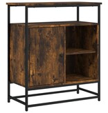 VidaXL Dressoir 69x35x80 cm bewerkt hout gerookt eikenkleurig