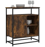 VidaXL Dressoir 69x35x80 cm bewerkt hout gerookt eikenkleurig