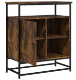 VidaXL Dressoir 69x35x80 cm bewerkt hout gerookt eikenkleurig