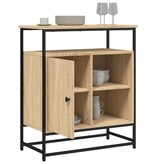 VidaXL Dressoir 69x35x80 cm bewerkt hout sonoma eikenkleurig