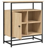 VidaXL Dressoir 69x35x80 cm bewerkt hout sonoma eikenkleurig