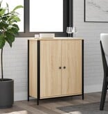 VidaXL Dressoir 70x30x80 cm bewerkt hout sonoma eikenkleurig