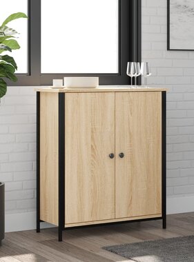 VidaXL Dressoir 70x30x80 cm bewerkt hout sonoma eikenkleurig