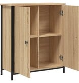 VidaXL Dressoir 70x30x80 cm bewerkt hout sonoma eikenkleurig