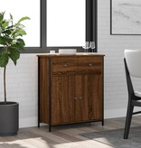VidaXL Dressoir 70x30x80 cm bewerkt hout bruin eikenkleur