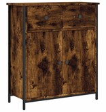 VidaXL Dressoir 70x30x80 cm bewerkt hout gerookt eikenkleurig