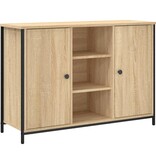 VidaXL Dressoir 100x35x70 cm bewerkt hout sonoma eikenkleurig
