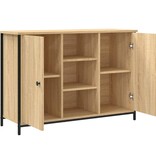 VidaXL Dressoir 100x35x70 cm bewerkt hout sonoma eikenkleurig