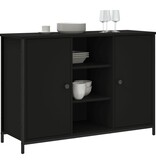 VidaXL Dressoir 100x35x70 cm bewerkt hout zwart