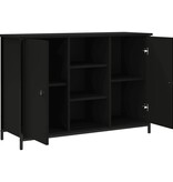 VidaXL Dressoir 100x35x70 cm bewerkt hout zwart