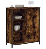 VidaXL Dressoir 70x30x80 cm bewerkt hout gerookt eikenkleurig